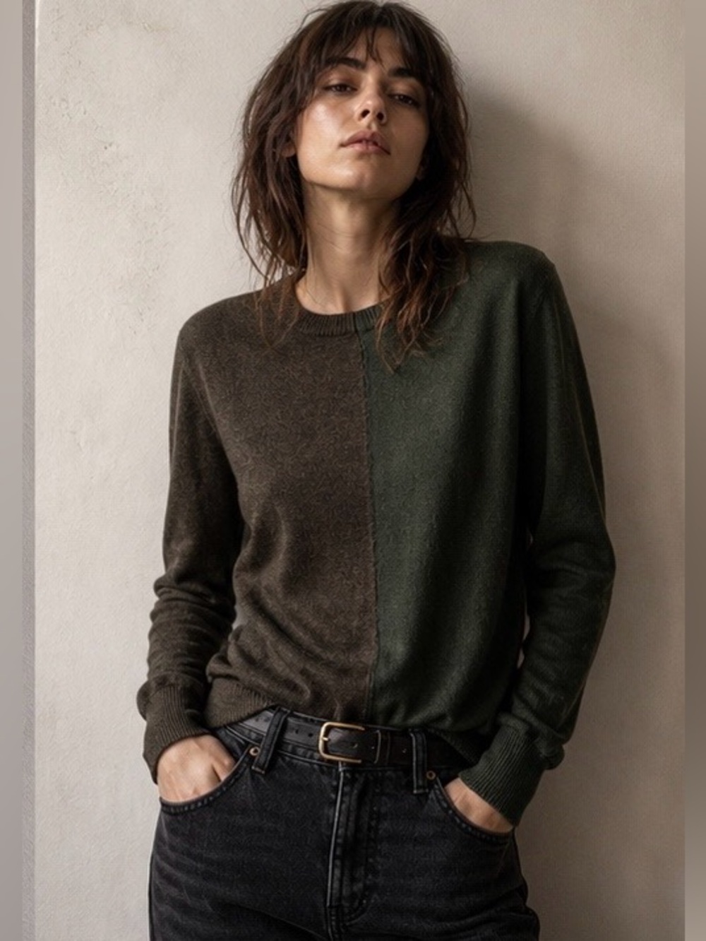 Zadig & Voltaire Jeremy Sweater XS Merino Colorblock Parisian Minimalist $348